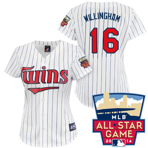Josh Willingham #16 mlb Jersey-Minnesota Twins Women's Authentic 2014 ALL Star Home White Cool Base Baseball Jersey